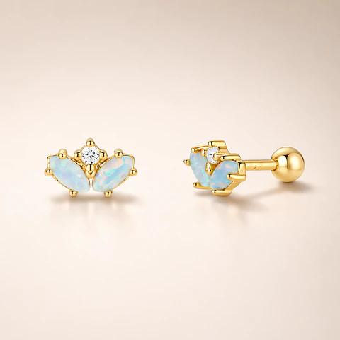 Corona ópalo con tope