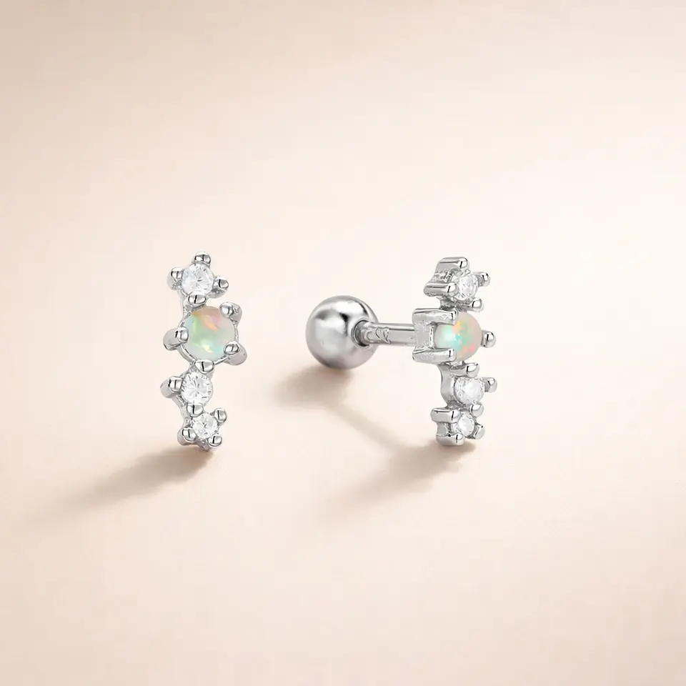 Mini circones con ópalo con tope 1