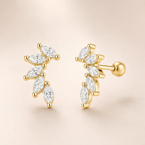 Hojas brillantes con tope