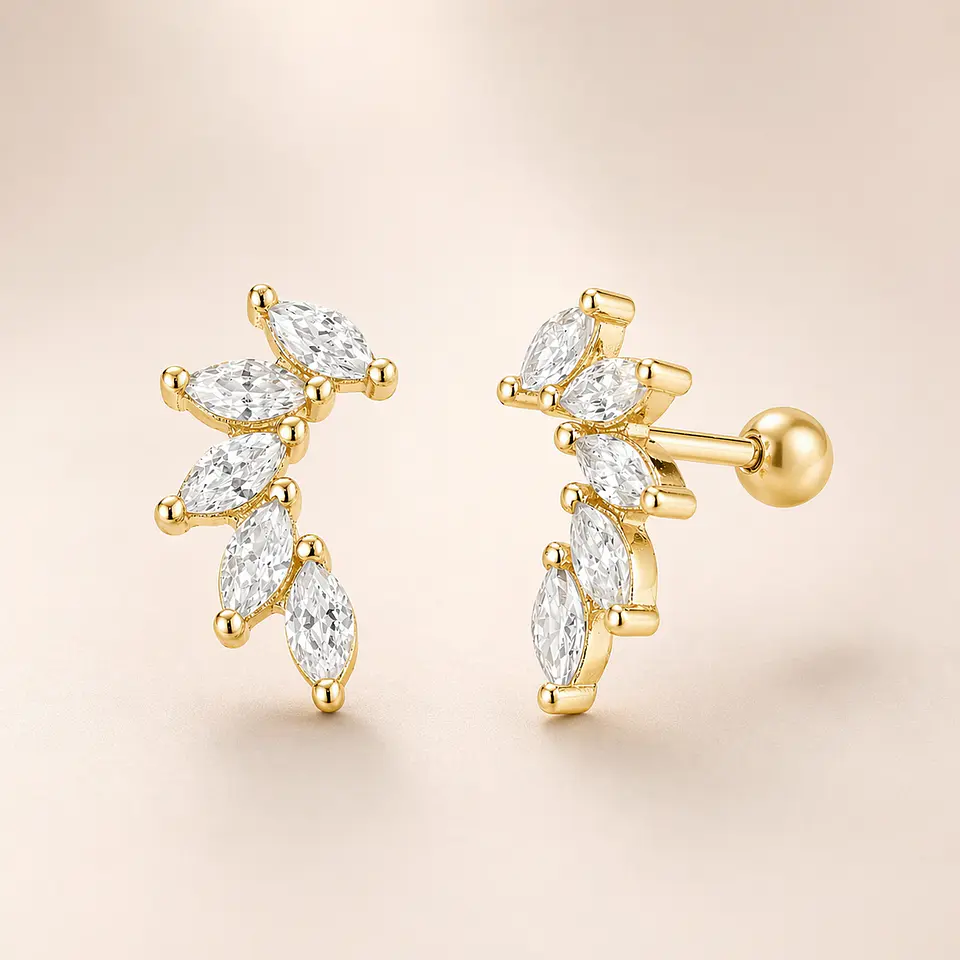 Hojas brillantes con tope 1