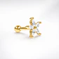 Piercing flor dorada 7 mm - Miniatura 1