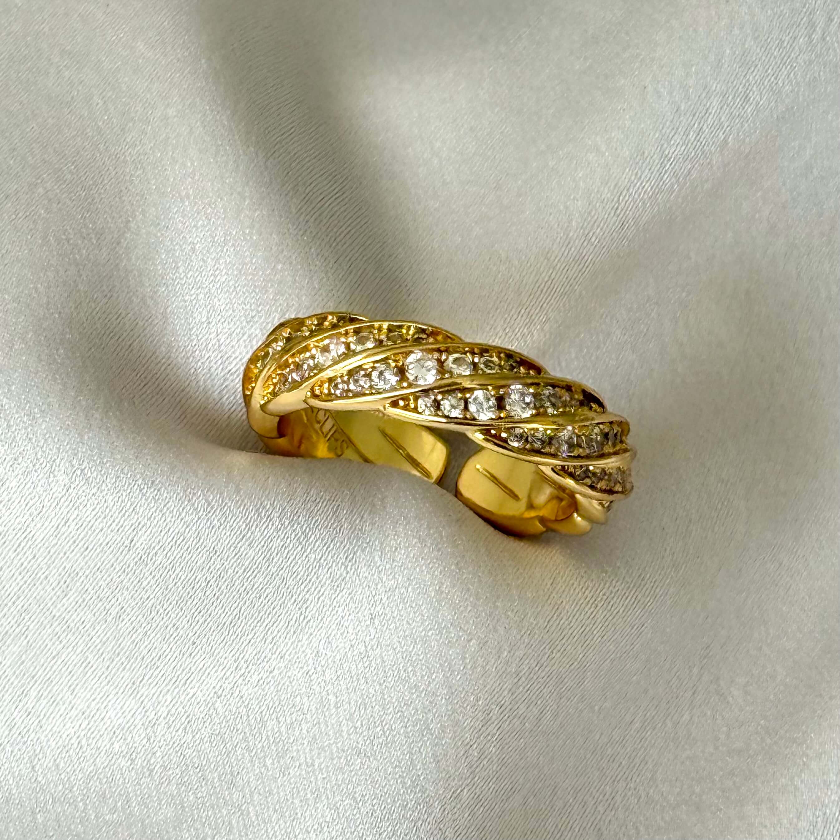 Anillo ajustable trenzado 9mm - 12