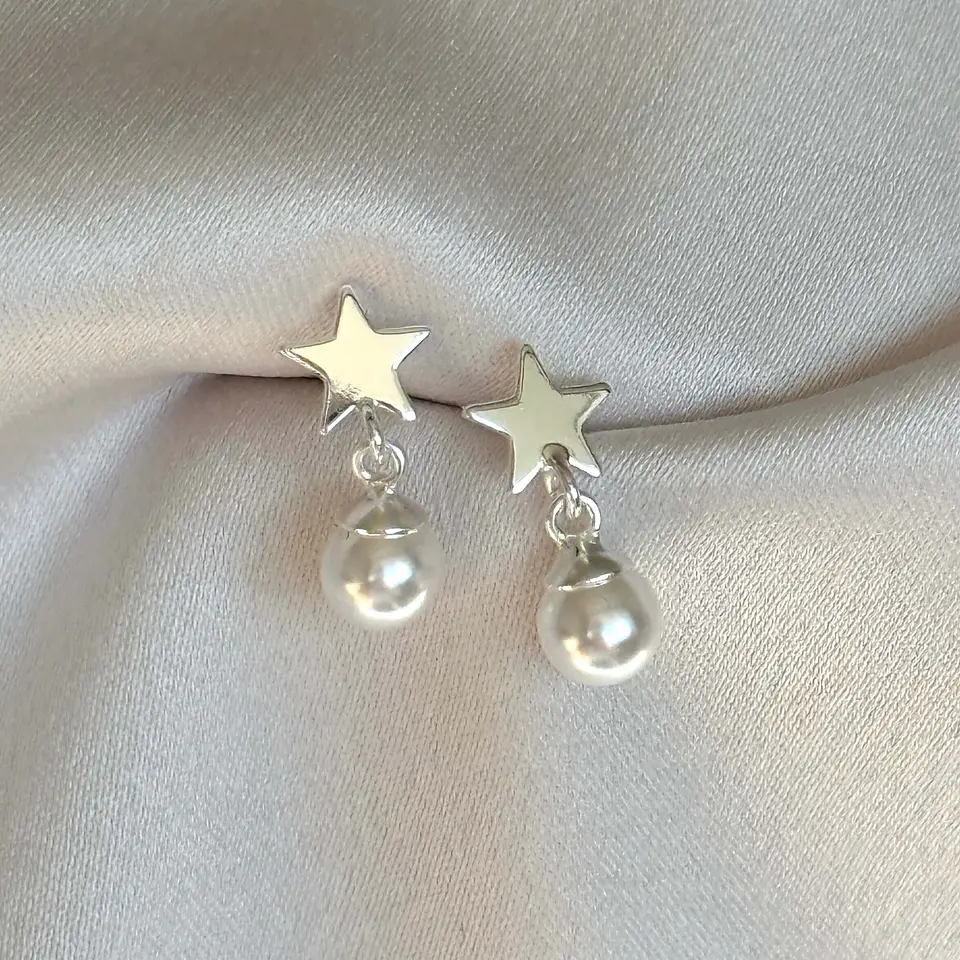 Estrella con perla colgante 1