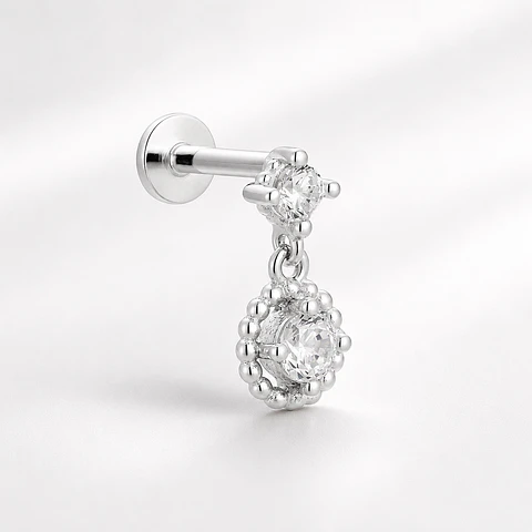 Piercing círculo colgante