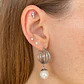 Argollas triples con perla a.q. - Miniatura 2