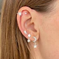 Estrella con perla colgante - Miniatura 2