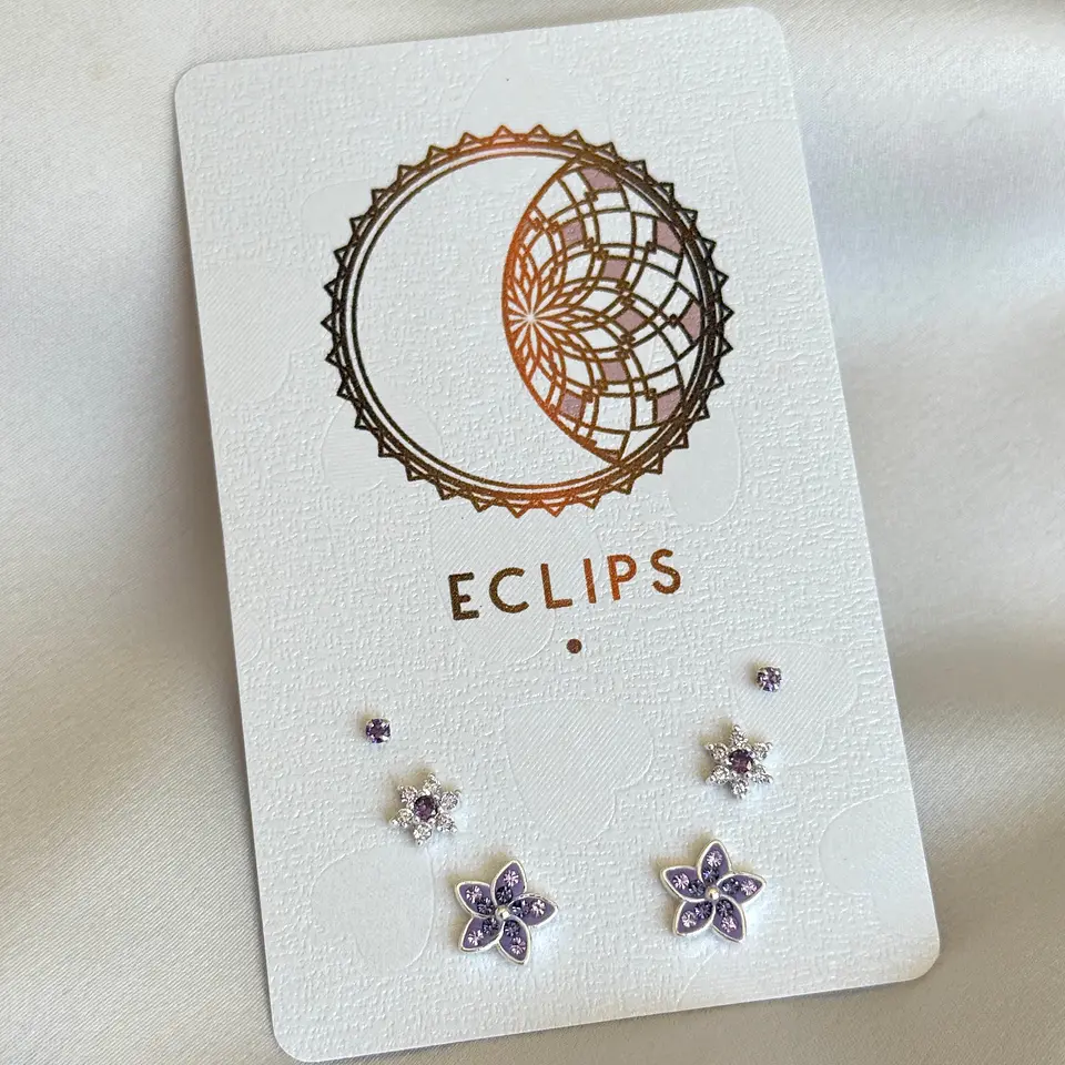 Conjunto flores moradas 2