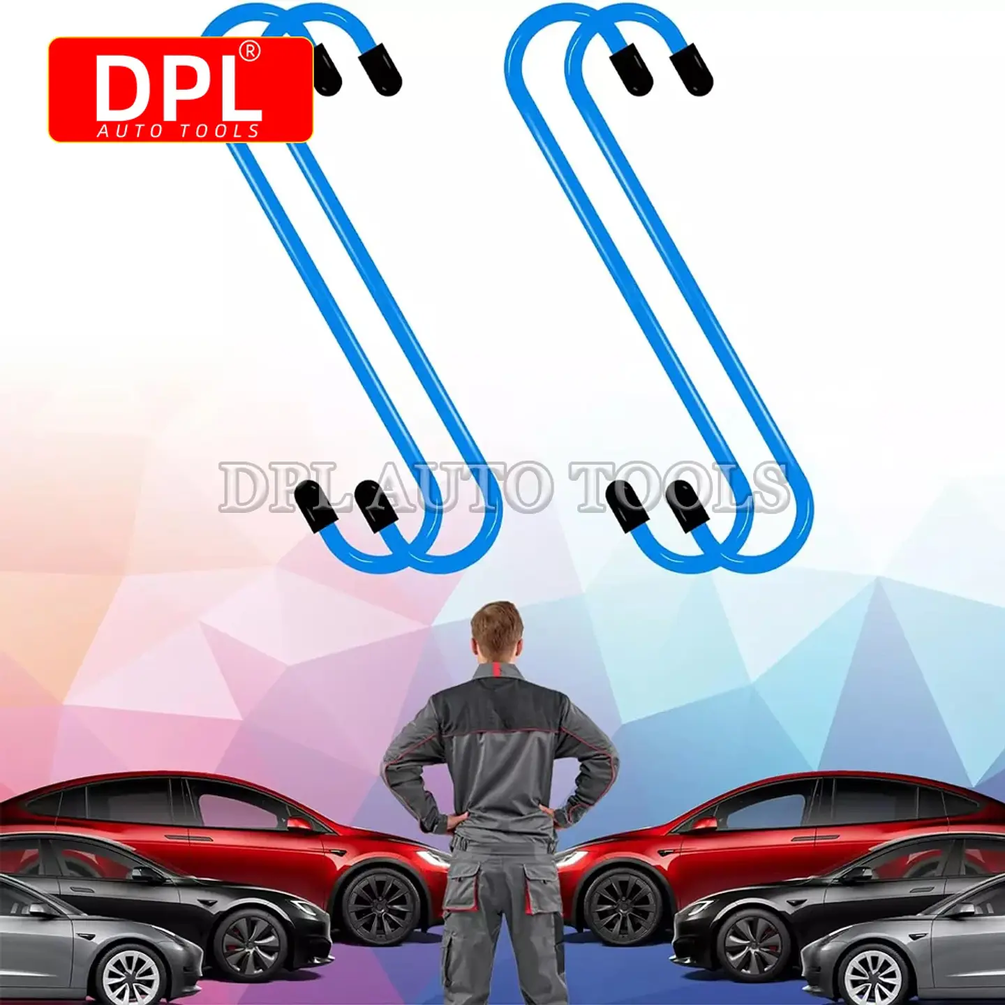 Car Brake Caliper Hooks Auto Brake Caliper Hangers Hooks with Rubber Tips Universal Tools for Brake Bearing Axle Suspension Work 6