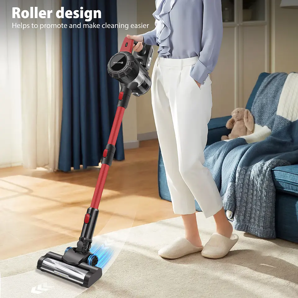 Cordless Vacuum Cleaner with Filters LED Light, Rechargeable Battery Powerful Multifunction Handheld Stick Vacuums & Electric Br 6