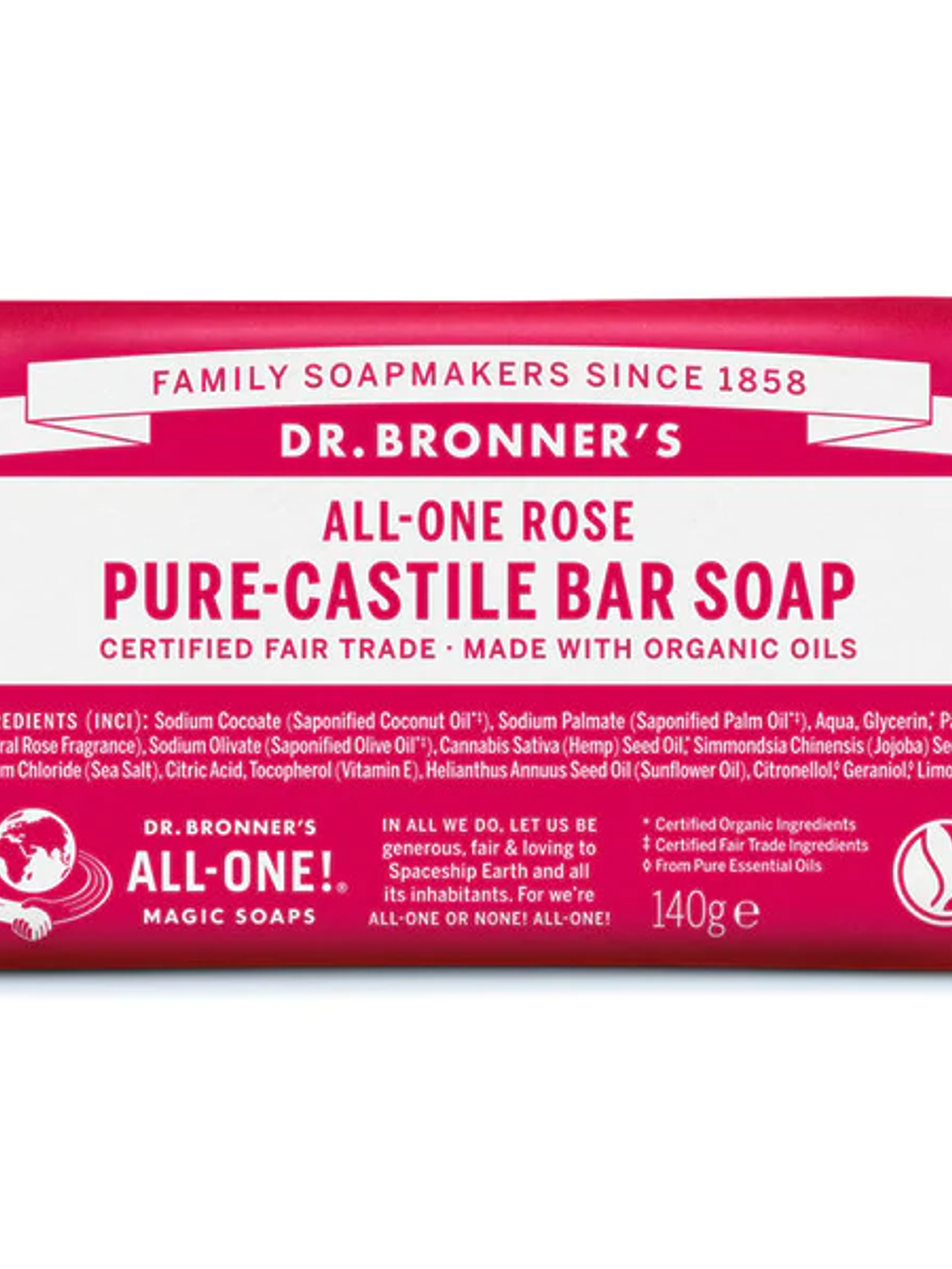 Sabonete Biológico Puro de Castela – Rosa 1