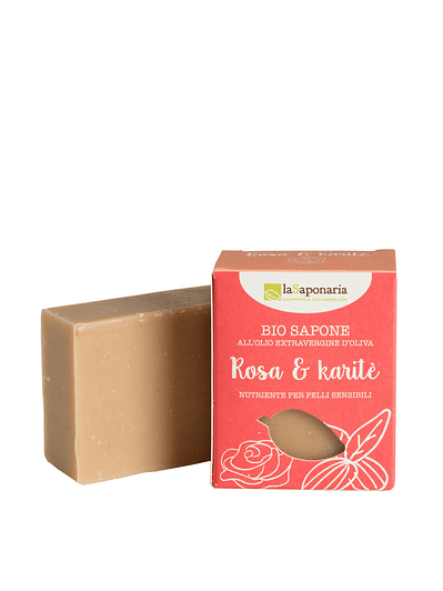 Sabonete Biológico Rosa e Karité 100gr