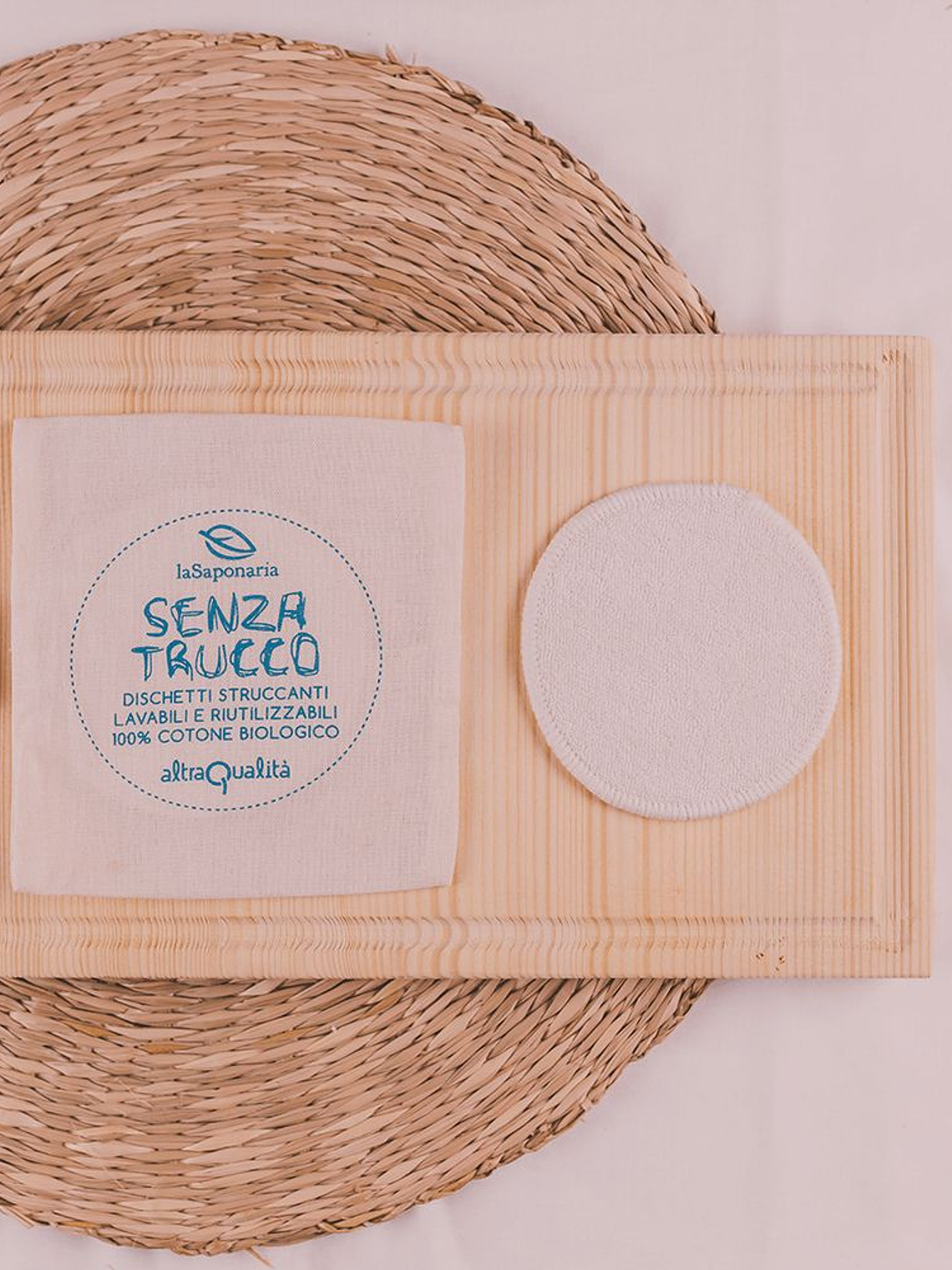 Discos desmaquilhantes reutilizáveis de algodão biológico (comércio justo) 1