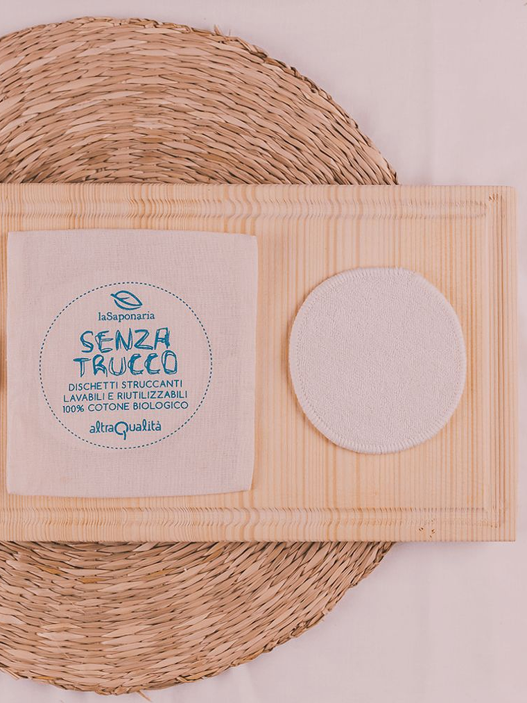Discos desmaquilhantes reutilizáveis de algodão biológico (comércio justo) 1