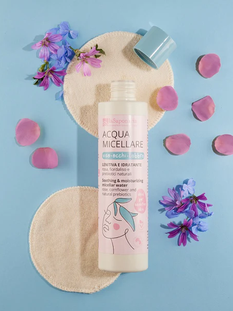 Água Micelar Calmante com Rosa, Centáurea e Prebióticos 1