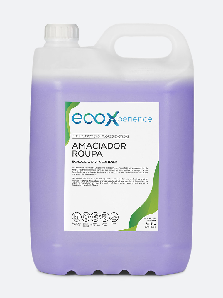 Amaciador da Roupa Flores Exóticas – Perfume Intenso e Suavidade Duradoura 5