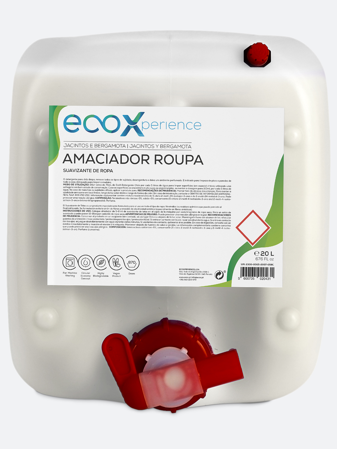 Amaciador Roupa Jacintos Bergamota 5