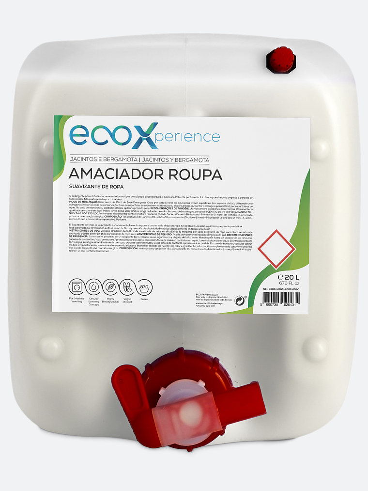 Amaciador Roupa Jacintos Bergamota 5