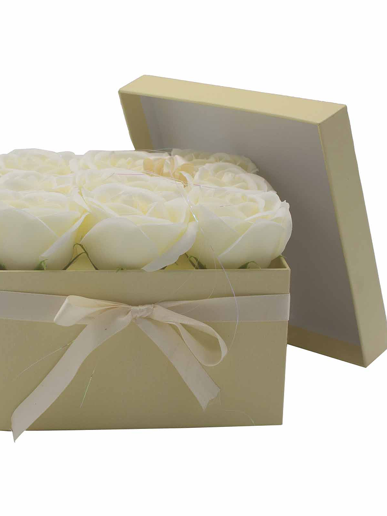 Buquê de Flores de Sabão Caixa 9 Rosas 3