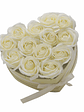 Buquês de Flores de Sabão Caixa Coração 13 Rosas  - thumbnail 1