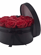 Buquês de Flores de Sabão Caixa Redonda 14 Rosas  - Thumbnail 4