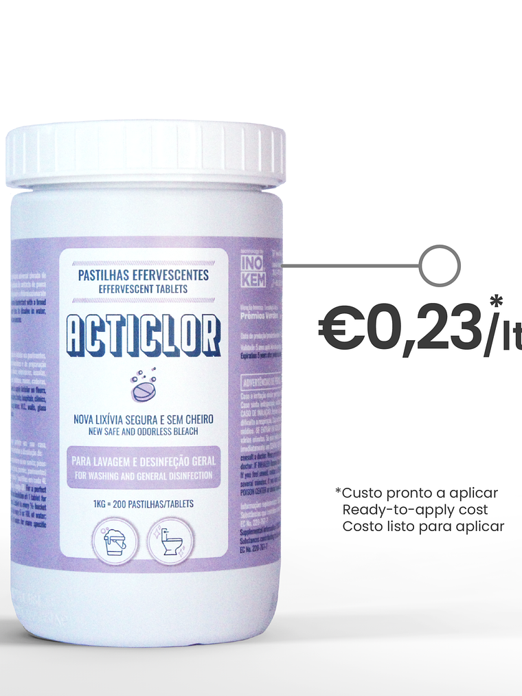 Pastilhas Acticlor - Nova geração de lixívia  1