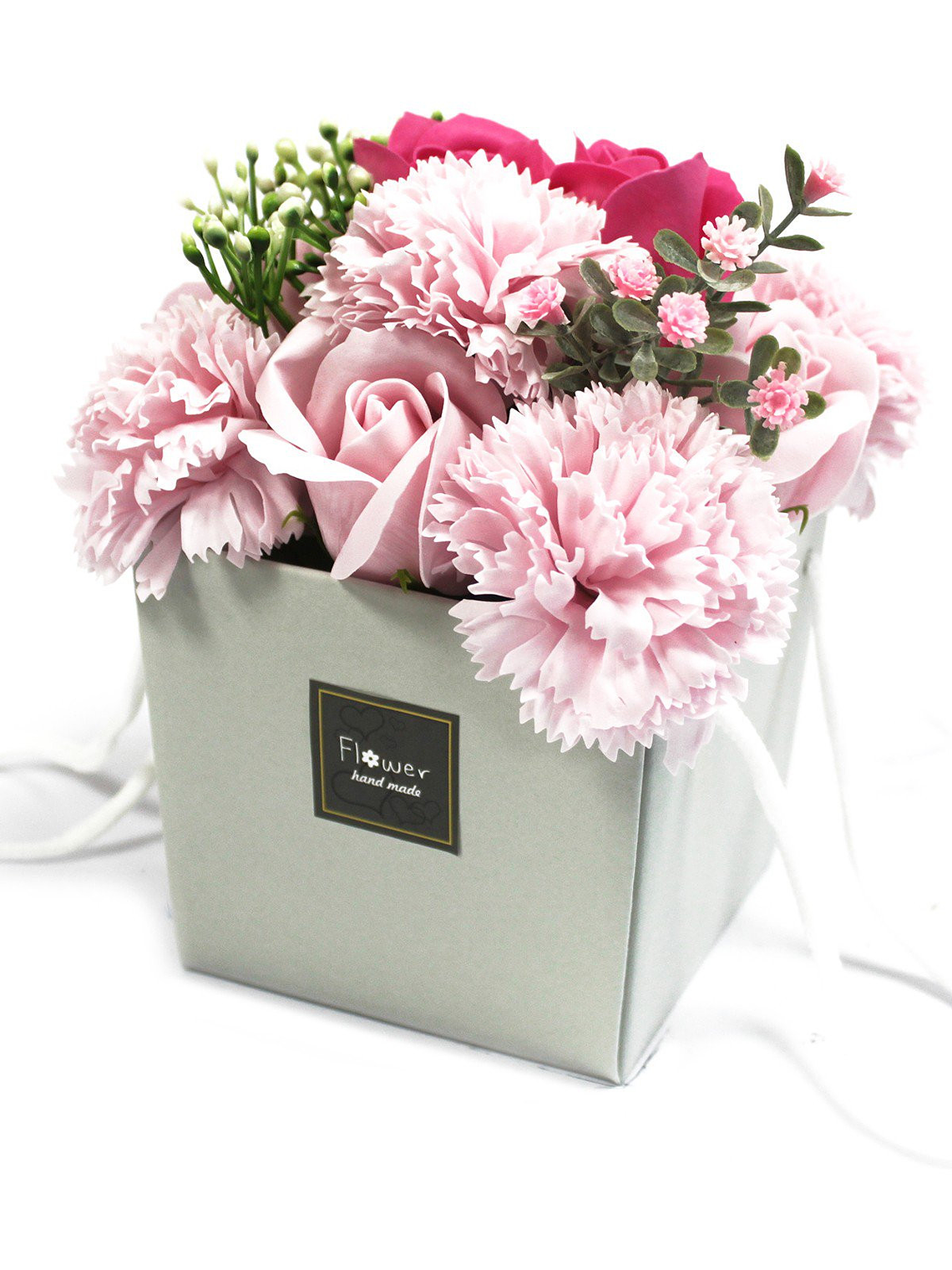 Cesto cartão Buquê flores de sabão 2