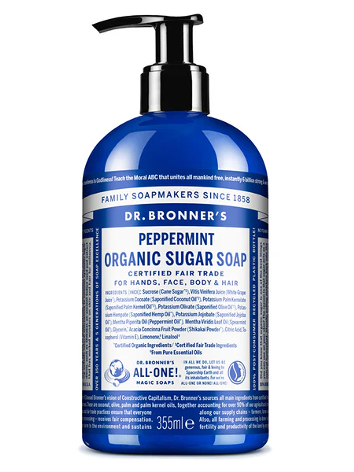 Sabonete Biológico de Açúcar (Shikakai) para Corpo & Mãos - Hortelã-Pimenta  1