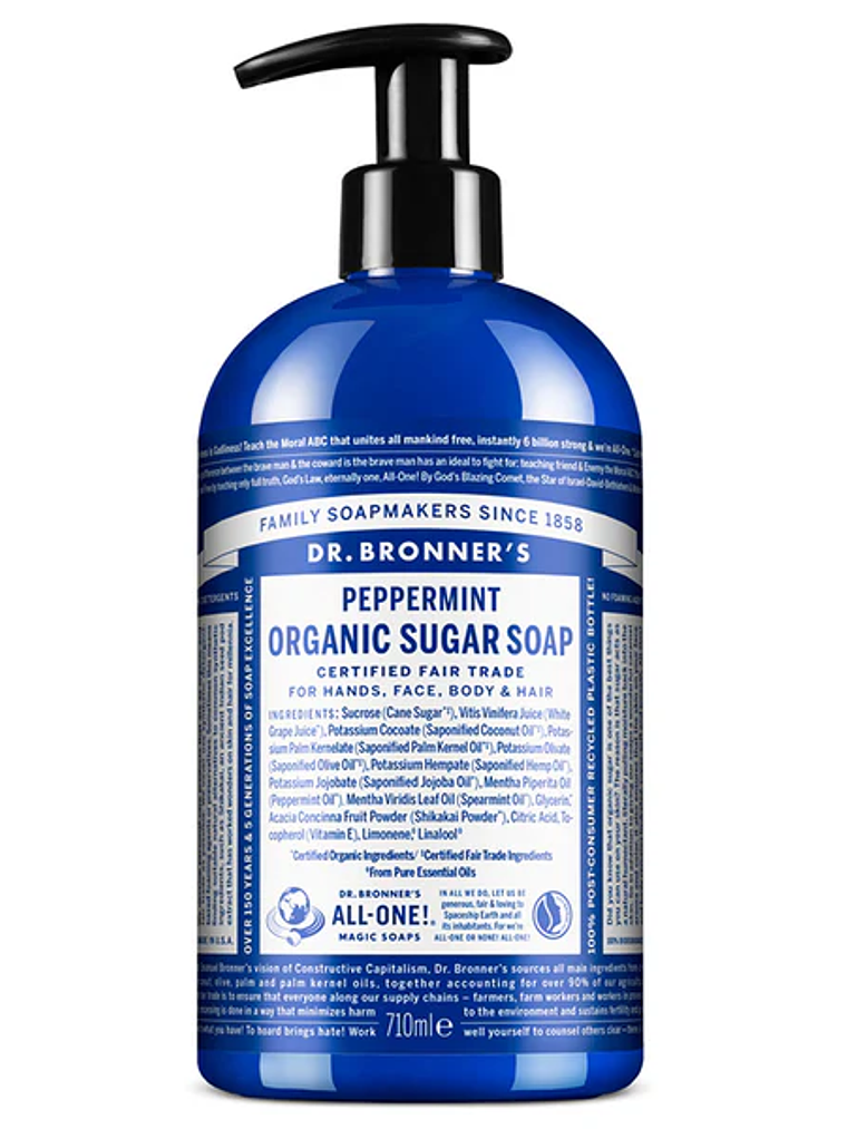 Sabonete Biológico de Açúcar (Shikakai) para Corpo & Mãos - Hortelã-Pimenta  2