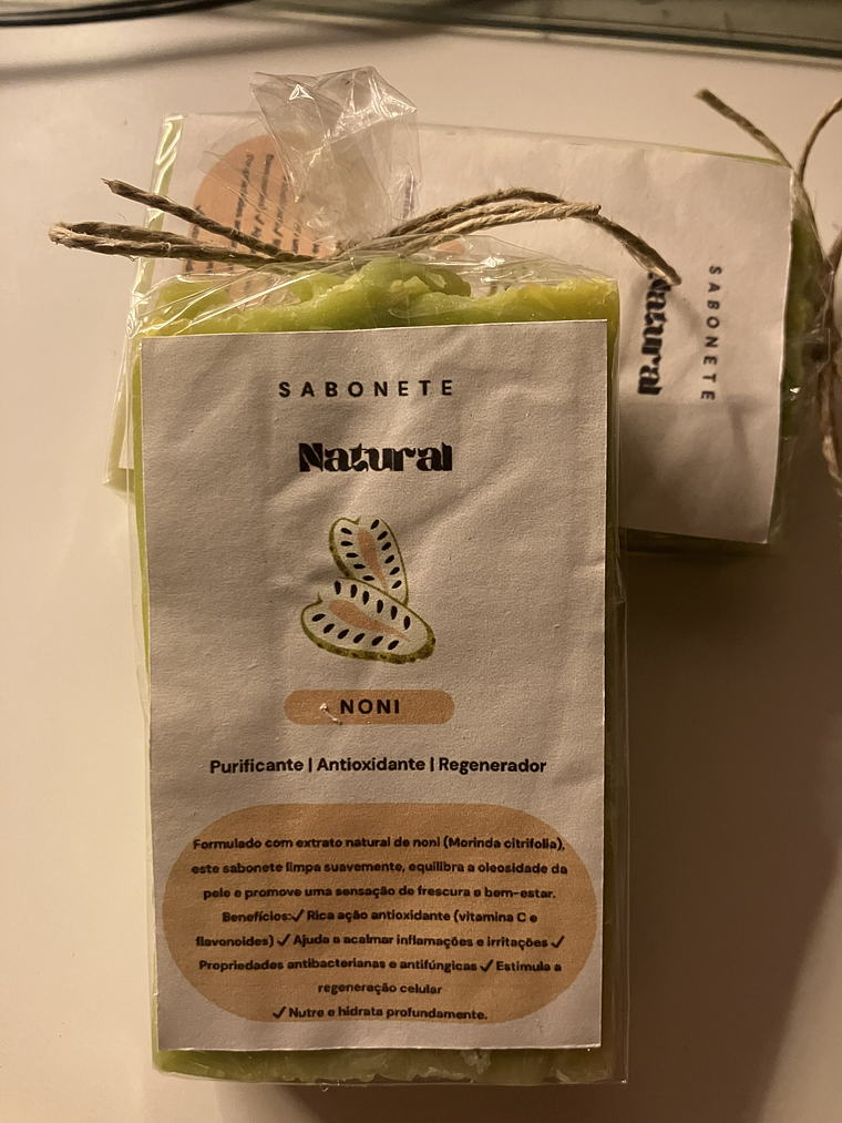 Sabonete Artesanal de Noni e Azeite – Revitalização e Energia Natural 1