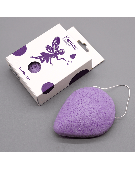 Esponja Konjac com Lavanda – Clareadora e Calmante para Todos os Tipos de Pele