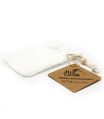 Bolsa de Sabão de Bambu – Suave, Hipoalergénica e Sustentável