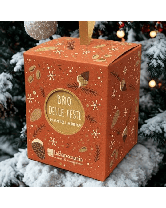 Lanterna Presente com Creme de Mãos e Brilho Labial – Amêndoa & Frutos Vermelhos