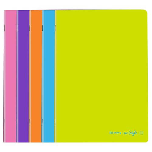 Caderno agraf. capa colors A4 xadrez c/argem (80folhas)