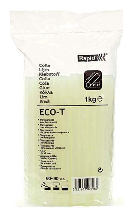 Saco Cola Rapid Transparente ECO-T 12mmx190mm 1kg