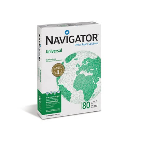 Papel Fotocópia A4 80gr Navigator 5x500 folhas