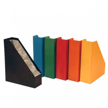 Porta-Revistas Cartão Forrado L8cm - Pack 12uni