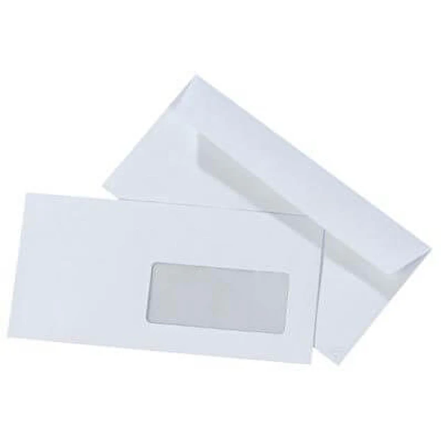 Envelopes 110x220mm com janela - 25uni