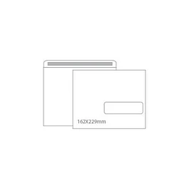 Envelopes Branco 162X229mm c/Janela - 25uni