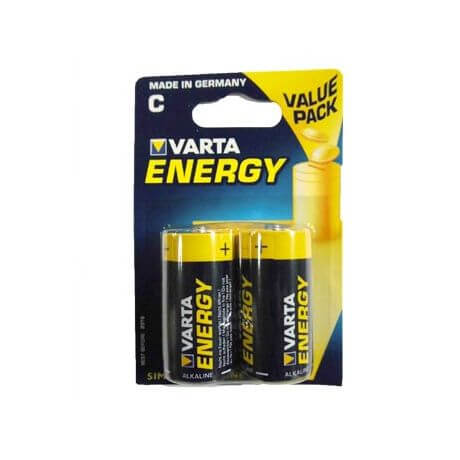 Pilhas Alcalinas Varta Energy LR14 (C) 1.5V 7000mAh 2un