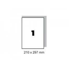 Etiqueta Fegolabel A4 210X297MM Branca (CX.100F=100UDS)