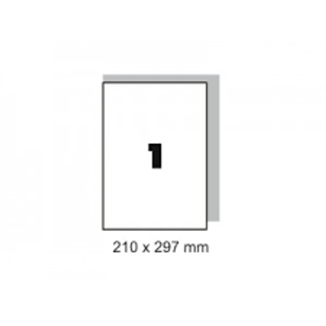 Etiqueta Fegolabel A4 210X297MM Branca (CX.100F=100UDS)