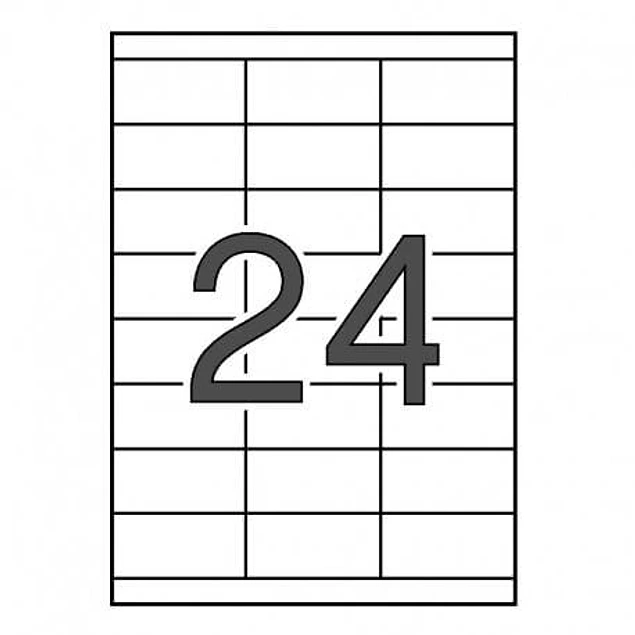 Etiqueta Fegolabel A4 70x33,8MM Branca (CX.100F=2400UDS)