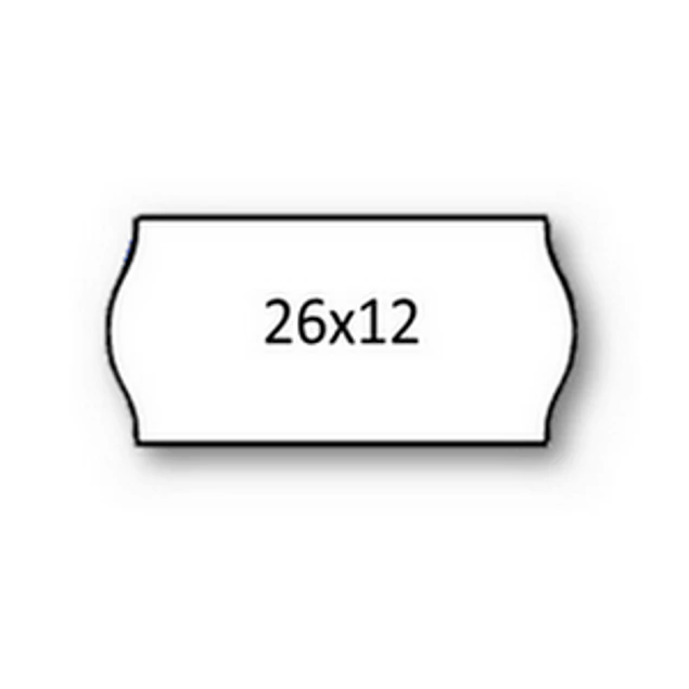 Rolo Etiqueta 26X12mm AD2 Canto Redondo Branca (1500UDS) - 1uni