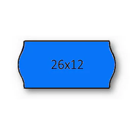 Rolo Etiqueta 26X12mm AD2 Canto Redondo Azul (1500UDS) - 1uni