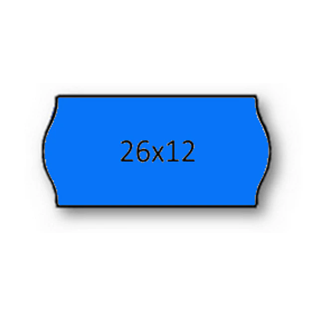 Rolo Etiqueta 26X12mm AD2 Canto Redondo Azul (1500UDS) - 1uni