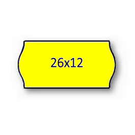 Rolo Etiqueta 26X12mm AD2 Canto Redondo Amarela (1500UDS) - 1uni