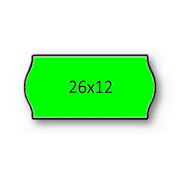 Rolo Etiqueta 26X12mm AD2 Canto Redondo Verde (1500UDS) - 1uni