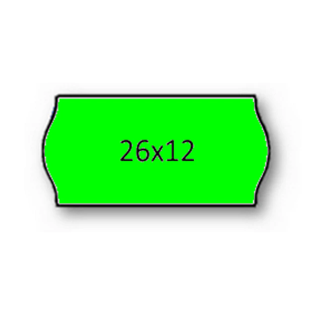 Rolo Etiqueta 26X12mm AD2 Canto Redondo Verde (1500UDS) - 1uni