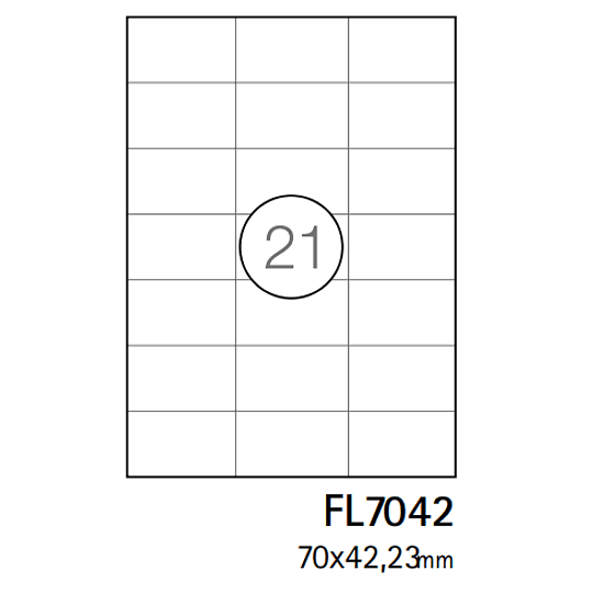 Etiquetas A4 70x42,4mm branca (CX.100F) 