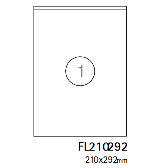 Etiquetas A4 210x297mm branca (CX.100F)